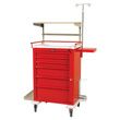 Harloff Universal Line Six Drawer Aluminum Emergency Cart With Breakaway Lock