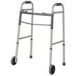 Guardian Easy Care Folding Walker with 5-inch Wheels 