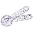 Baseline 360 Degrees Transparent Plastic Goniometer - 6 Inch Arms