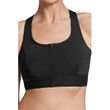 Gloria Medium Support Sports Bra - Black Front 