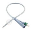 Cardinal Two-Way Dover Silicone Foley Catheter - 5cc Balloon Capacity