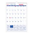 Brownline Twin Wirebound Wall Calendar, One Month per Page