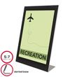 deflecto Superior Image Black Border Sign Holder