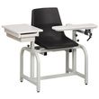 Clinton Standard Lab Series Blood Drawing Chair with ClintonClean Flip-Arm and Drawer