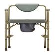 Nova Medical Heavy Duty Commode with Drop-Arm And Extra Wide Seat Front