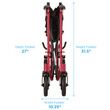 Nova Medical Transport Chair with Rear Wheels Folded