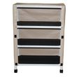 MJM International Echo Three Shelf Utility Linen Cart