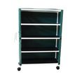 MJM International Four Shelf Jumbo Linen Cart 20 Inch Width