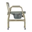 Nova Medical Heavy Duty Commode with Drop-Arm And Extra Wide Seat Side