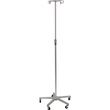 Medline Aluminum Deluxe Five Leg IV Pole