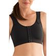 Amoena Sarah Front Fastening Soft Bra-Black Front View