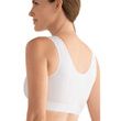 Amoena Sarah Front Fastening Soft Bra-White Back View