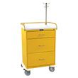 Harloff Classic Three Drawer Infection Control Cart With Key Lock