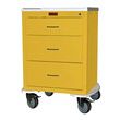 Harloff Three Drawer Mini Line 24 Inch Infection Control Cart With Key Lock