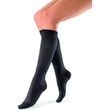 soSoft 15-20 mmHg Knee Ribbed Closed Toe - Black