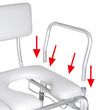 Padded Transfer Bench and Commode