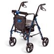 Medline Deluxe Comfort Rollator with 8 Inch Wheels