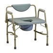 Nova Medical Heavy Duty Commode with Drop-Arm And Extra Wide Seat