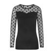 Heart Neckline Long Sleeve Shirt - Front