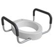Dynarex Elongated Raised Toilet Seat With Arms