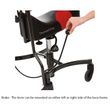 Thomashilfen therapy chair Brake The lever can be mounted on either left or right side of the base frame