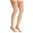 Jobst Opaque Maternity Open Toe Thigh High Compression Stockings - Caramel