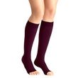 Jobst Opaque Maternity Open Toe Knee High Compression Stockings - Cranberry