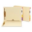 Smead Heavyweight Manila End Tab Pocket Folders with Fastener