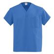 Medline AngelStat Unisex Reversible V-Neck Scrub Tops - Sapphire