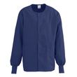 Medline ComfortEase Unisex Crew Neck Warm-Up Jacket - Midnight Blue