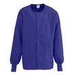 Medline ComfortEase Unisex Crew Neck Warm-Up Jacket - Purple