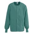 Medline ComfortEase Unisex Crew Neck Warm-Up Jacket - Evergreen