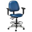 Clinton Lab Stool with Adjustable Padded Armrests