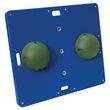 CanDo Rectangular Balance Board - Back View (Green)