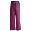 Medline AngelStat Unisex Reversible Drawstring Scrub Pants- Raspberry