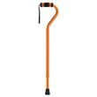 Complete Medical Stylish Offset Walking Cane-Orange