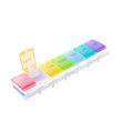 Maxpert (7 Day) Weekly Push-Button Pill Organizer, Rainbow