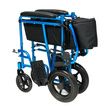 Graham-Field Everest and Jennings Lightweight Aluminum Transport Chair-When Folded