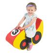 Childrens Factory Rocking Racecar - Red Yellow