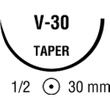 Medtronic Sofsilk Taper Point Suture with Needle V-30