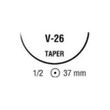 Medtronic Sofsilk Taper Point Suture with Needle V-26