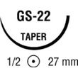 Medtronic Sofsilk Taper Point Suture with Needle GS-22