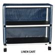 MJM International Echo Two Shelf Linen Cart