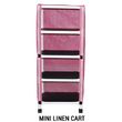 MJM International Echo Four Shelf Linen Cart