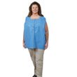 AmpleWear Unisex Blue / White Scrub Shirt 