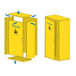 Evac Chair Metal Storage Cabinet