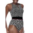 Amoena Manila High Neck One-Piece Swimsuit Black