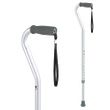 Carex Adjustable Offset Aluminum Cane With Wrist Strap