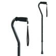 Carex Adjustable Offset Aluminum Cane With Wrist Strap