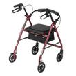 Drive Aluminum Rollator With Fold Up and Removable Back Support and Casters